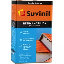 Resina Acrílica Base Solvente P/ Ladrillo Tejas Suvinil 5lt