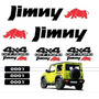 Franja Calcomana Sticker Jimny 4x4 Offroad Jabali