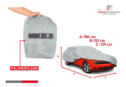 Cubierta Protectora Auto Ford Mustang Todos 584x152x129 Cm Foto 3