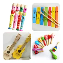 Kit De 4 Instrumentos Musicais Infantis Montessorianos