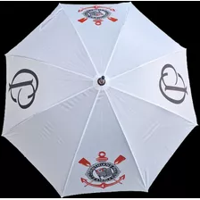 Guarda Chuva Personalizado Corinthians Cabo Cor De Madeira 