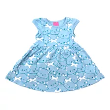 Vestido Básico Infantil Para Bebê Menina Tendência Algodão