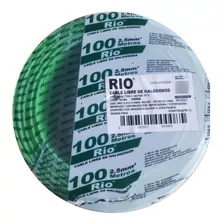 Cable Eléctrico Eva 2.5mm Verde Libre De Halógeno 100metros