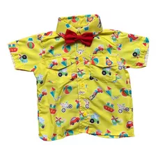 Camisa Brinquedos Bola Pipa Carrinho E Avião Infantil 