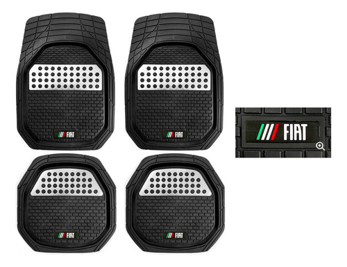 Tapetes Charola Color 3d Logo Fiat Uno 2013 A 2018 2019 2020 Foto 6