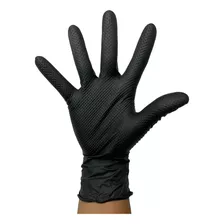 Guantes Nitrilo Diamantado Negro Cal.8,5 X50 - S, M, L Y Xl