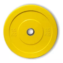 Disco Olimpico 33lb De Color Con Recubrimiento 15 Kg Para Cr