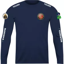 Camisa Manga Longa Fuzileiros Navais Marinha Do Brasil 