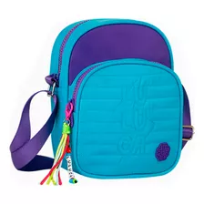 Bolsa Transversal Shoulder Bag Luluca Azul E Roxa