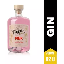 Gin Terrier Pink 700ml X2 - Zetta Bebidas