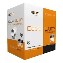 Cable Utp Cat5e Nexxt Professional 4p 25awg Cm 305m Gris