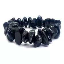 Pulseira De Turmalina Negra Pedra Da Proteção Energética 