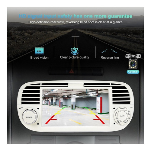 Estreo Con Android 10.0 Y Radio For Fiat 500 2007-2015 Foto 8