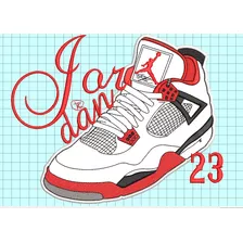 Tenis Jordan 23 Con Aplique Ponchado/diseño Para Bordar