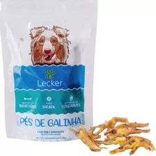 Petisco Desidratado Saudável Lecker Pés De Galinha Cães