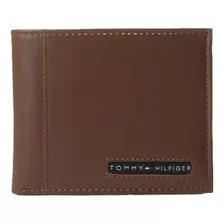 Billetera Tommy Hilfiger 31tl22x063 Color Tan De Cuero - 8.8cm X 11.4cm