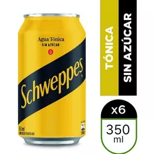  Agua Tónica Zero Schweppes Lata 350 Cc - Pack 6 Unid