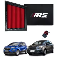 Filtro De Ar Esportivo Rs Ford Ecosport 1.5 12v Dragon 2017+