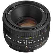 Lente Nikon Af Nikkor 50 Mm F/1.8 D