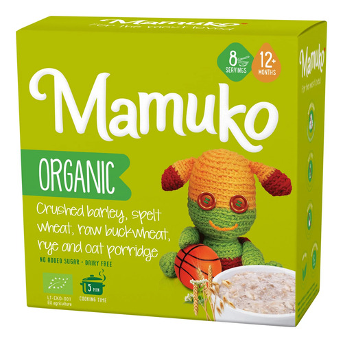 Mingau Mamuko Blend Orgânico De Aveia - Cereal Saudável