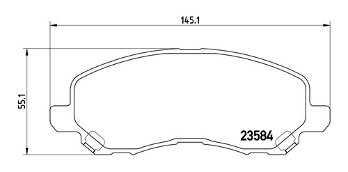 Balatas D. L. Mitsubishi Lancer I Saloo 2.0 09-09 Brembo Foto 2