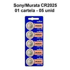 05 Baterias Cr2025 3v Sony/murata (1 Cartela)