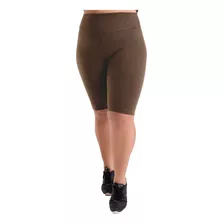 Kit 4 Bermudas Suplex Plus Size Cós Alto