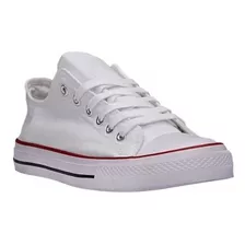 Tenis Casual Choclo Blanco Moda Tallas 23 A 26