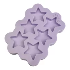 Molde De Silicone Paleta De Estrelas - 6 Cavidades (2,5 Cm)