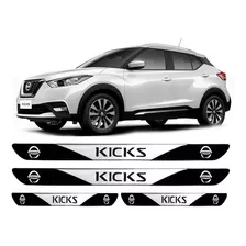 Soleira De Porta Resinada Nissan Kicks 2017 2018 - 4 Peças