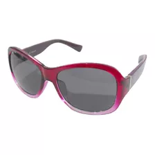 Lentes Casuales Armazón Vino Degradado Micas Humo Wallis