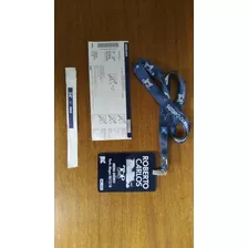 Kit Crachá - Pulseira E Ingresso Antigo Roberto Carlos 