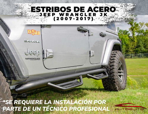 Estribos Jeep Wrangler Jk 2007-2018 Acero Dominator Torus Foto 6