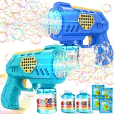 2-pack Bubble Gun Machine For Kids: Automatic Bubble Gun ...