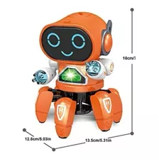 Boneco Eletrônico Robô Amiguinho Luz Movimento E Som