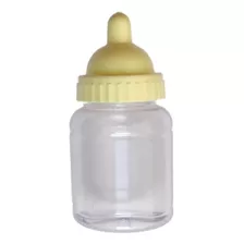 Mini Mamadeira Amarela Decoração Lembrancinha - 10 Unidades