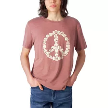 Lucky Brand Playera Con Gráfico De Calavera De La Paz Para 