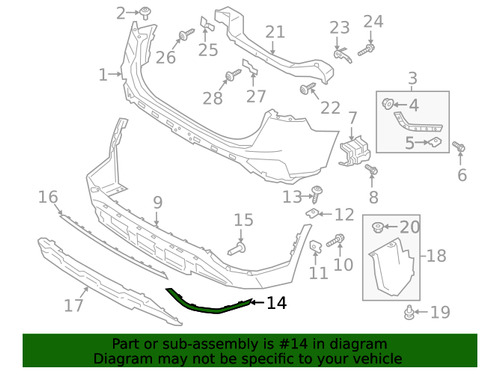 Genuine Hyundai Santa Fe 19-20 For Rear Bumper Mol Ddf Foto 4