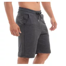 Bermuda Masculina Lisa Moletinho Shorts Moletim Moletom