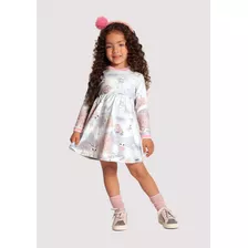 Vestido Infantil Menina Em Malha Soft Estampado 60880