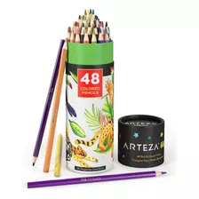 Set 48 Lápices Colores Dibujo Estuche Junior Kids Arteza