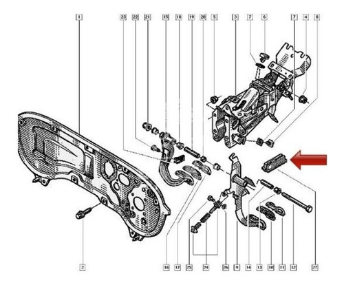 Clip De Embrague Varilla De Reparacin Para Renault Laguna Foto 2