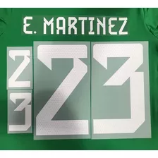 Set Estampado Argentina N° 23 Dibu Martínez Qatar 2022