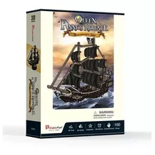 Rompecabezas Puzzle 3d Queen Anne's Revenge Cubicfun Barcos