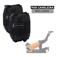 Par Caneleiras Tornozeleira 9kg Megagym Fitness Treino