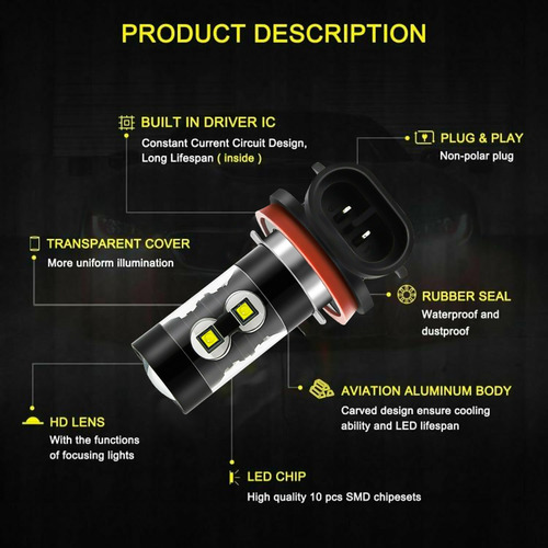 Bombillas Led Antiniebla H11 H9 H8 Para Suzuki Xl-7 2006 Foto 6