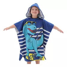 Poncho Infantil Atoalhado Roupão Praia Piscina Banho Menino