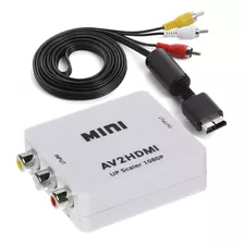 Kit Para Jogar Ps2 Em Tv Nova - Av P/ Hdmi + Cabo Av Rca Pro