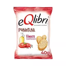 Snack Eqlibri Panetini Tomate Temperado 40g - 6 Unidades