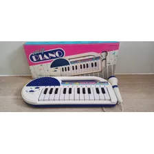 Juguete Antiguo Piano/ Organo Con Microfono - Decada 90* 